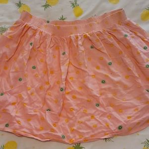 2/$15 citrus print skirt  xl
